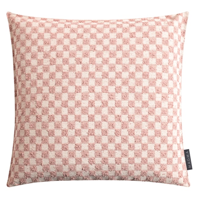 Housse de coussin jacquard carreaux KIMI - MAGMA HEIMTEX