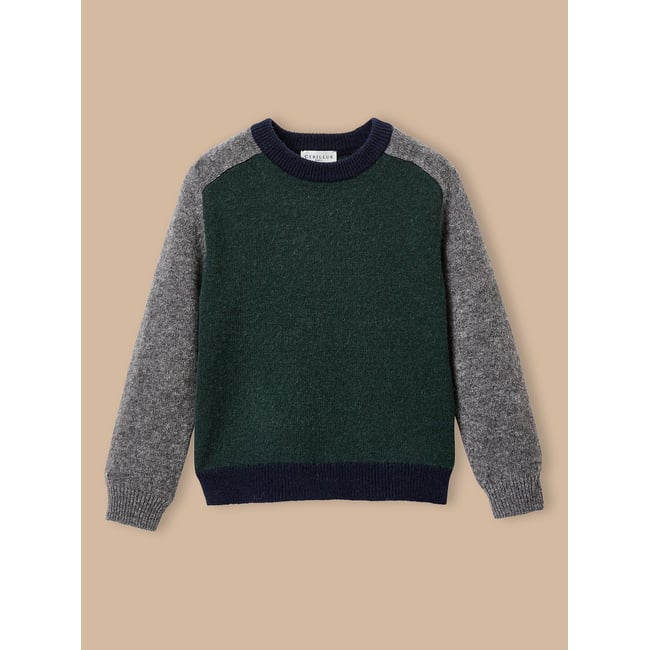 Pull colorblock en laine - CYRILLUS
