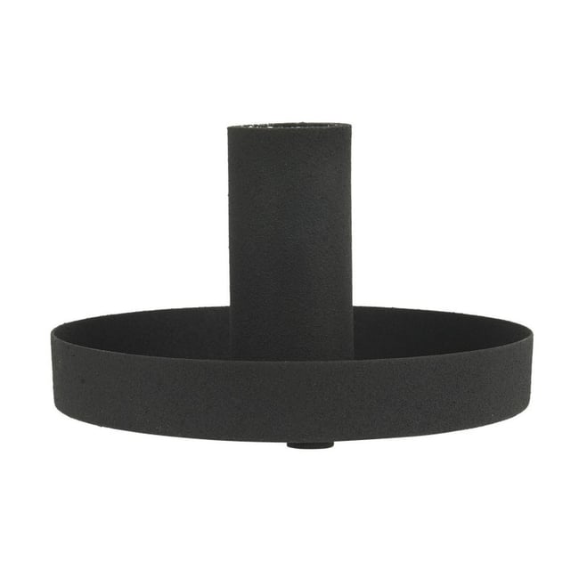 Bougeoir rustique métal Couleur noir <span itemprop=
