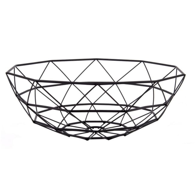 Set 2 Corbeilles à Fruits Verre Tournesol - Design Moderne Gris - 30cm Et 20cm
