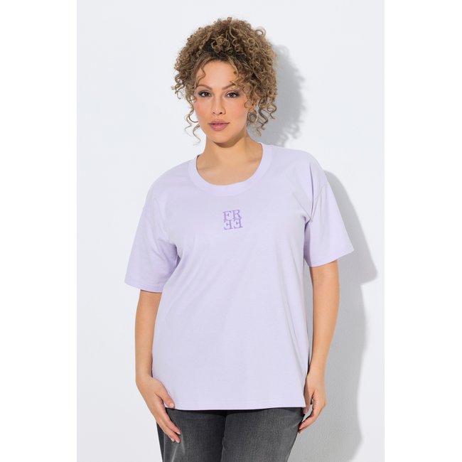 T-shirt oversize, imprimé dans le dos violet vif <span itemprop=