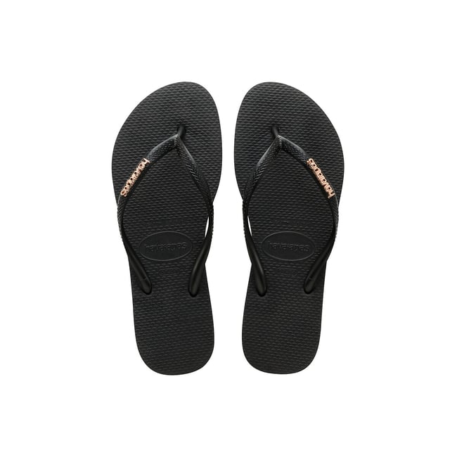 Tongs Slim Logo Metallic - HAVAIANAS