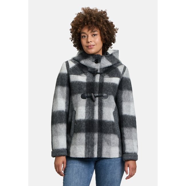Veste duffle-coat à capuche grey/grey <span itemprop=