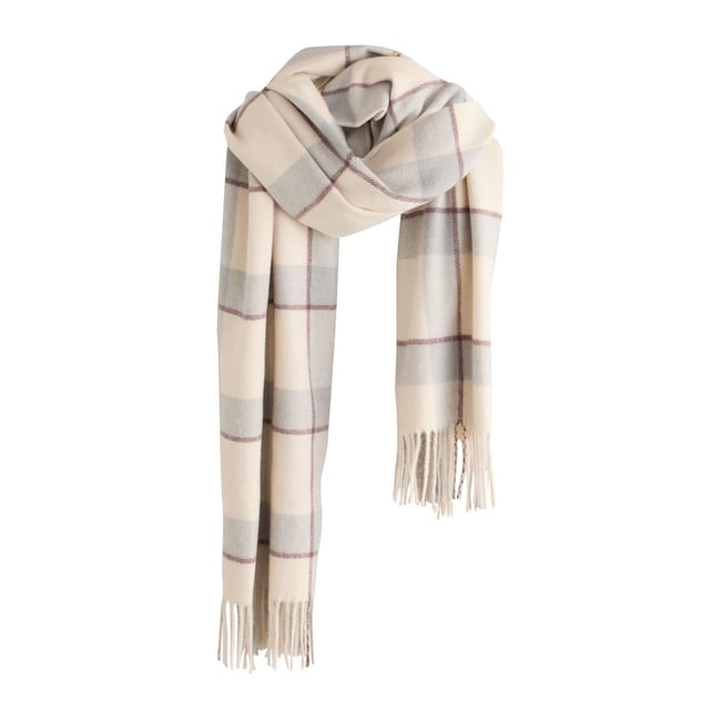 Écharpe épaisse grey/blue check <span itemprop=
