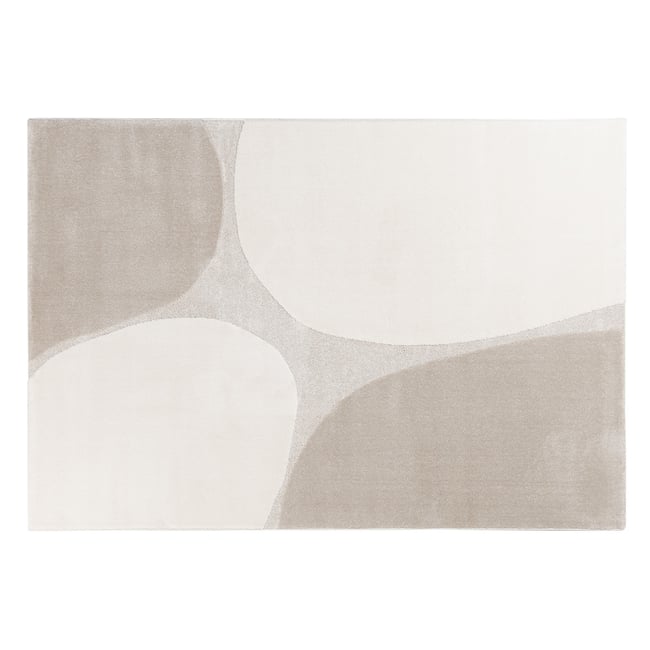 Tapis rectangulaire beige 160 x 230 cm LUMA Couleur beige <span itemprop=