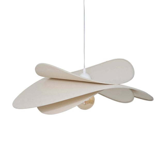 Suspension D69cm ALARA Couleur beige lin <span itemprop=