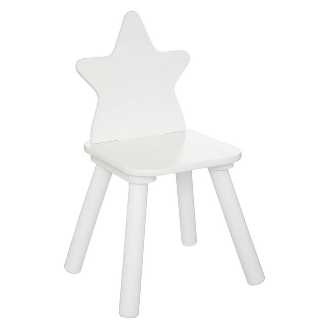 Chaise enfant ÉTOILES Couleur blanc <span itemprop=