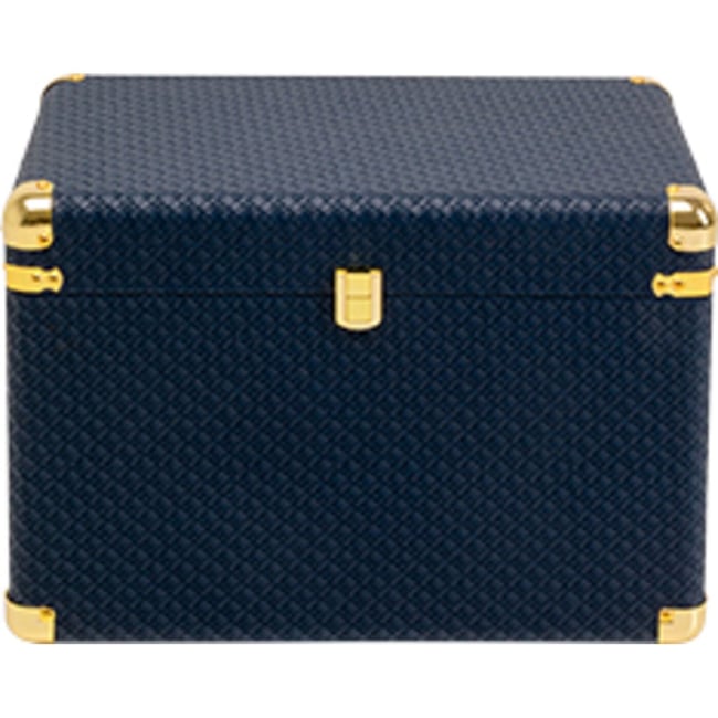 Coffre en simili, BLUE HOUR Couleur bleu <span itemprop=