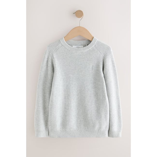 Pull ras du cou junior en maille de coton - NEXT