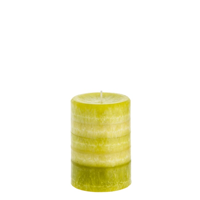 Bougie parfumée cylindrique H10 Couleur vert <span itemprop=