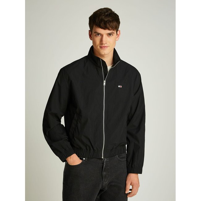 Lightweight Zipped Jacket, black, TOMMY JEANS