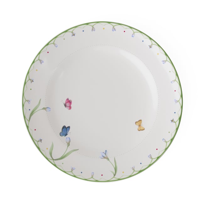Assiette Plate COLOURFUL SPRING Couleur vert <span itemprop=
