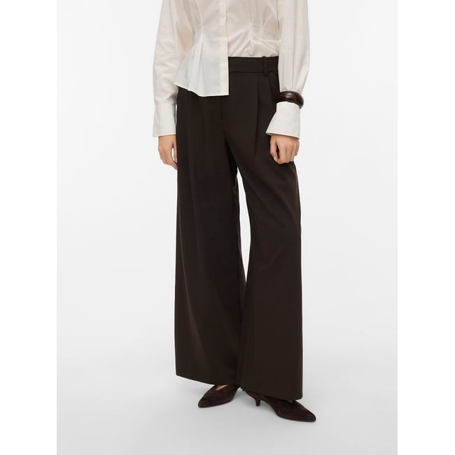 Pantalón ancho chocolate <span itemprop=