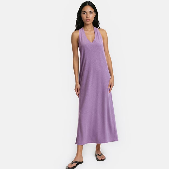 Robe longue sans manches en lin et viscose - LA REDOUTE COLLECTIONS