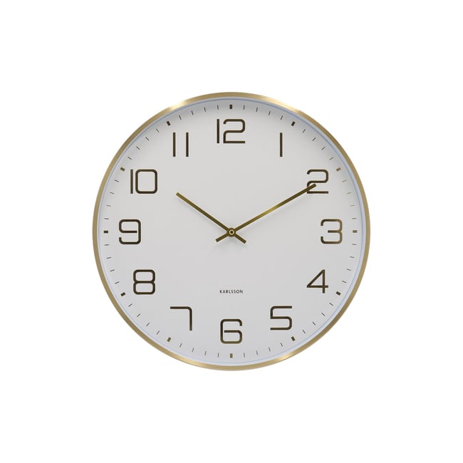 Horloge Murale Aluminium ELEGANCE GLOW - KARLSSON