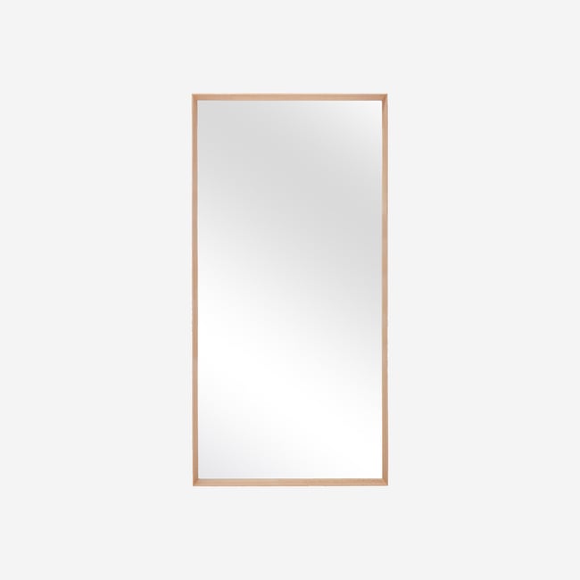 Miroir mural chêne ORYOS Couleur naturel clair <span itemprop=