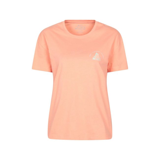 T-shirt décontracté manches courtes motif/style montagne TECHY rose clair <span itemprop=