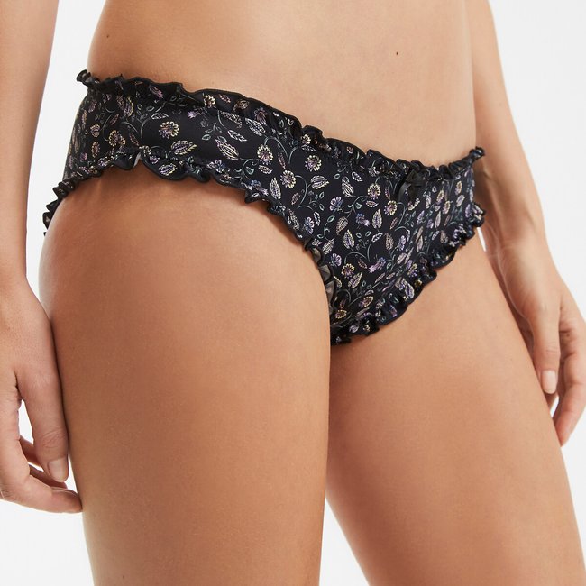 Slip bloomer en microfibre imprimé Ambre imprimé fleurs <span itemprop=