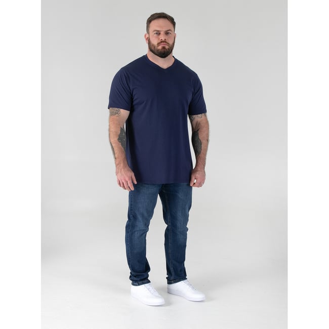 T-shirt uni col V SIGNATURE - DUKE
