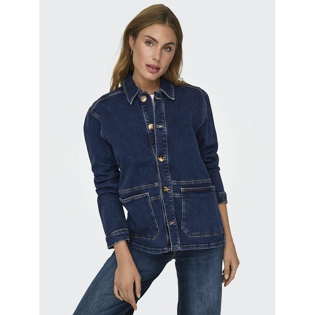 Chaqueta worker vaquera dark blue <span itemprop=