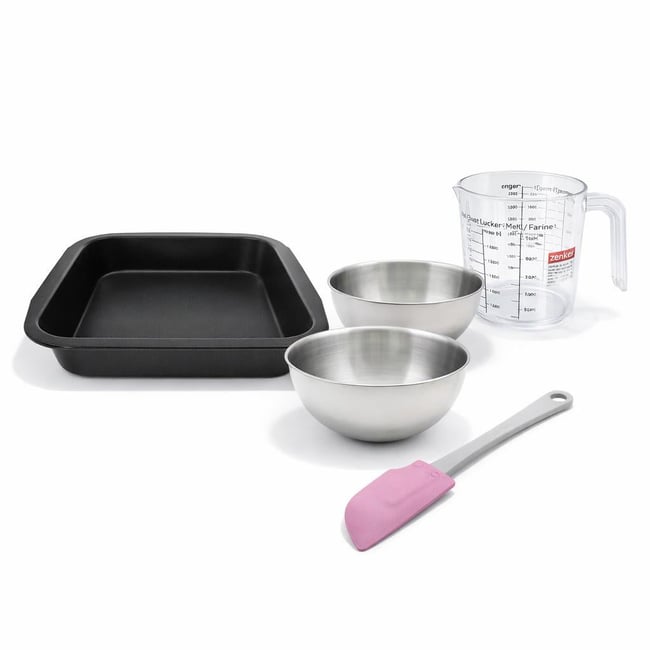Set de 5 ustensiles de pâtisserie moule SPÉCIAL CRÉATIVE noir <span itemprop=