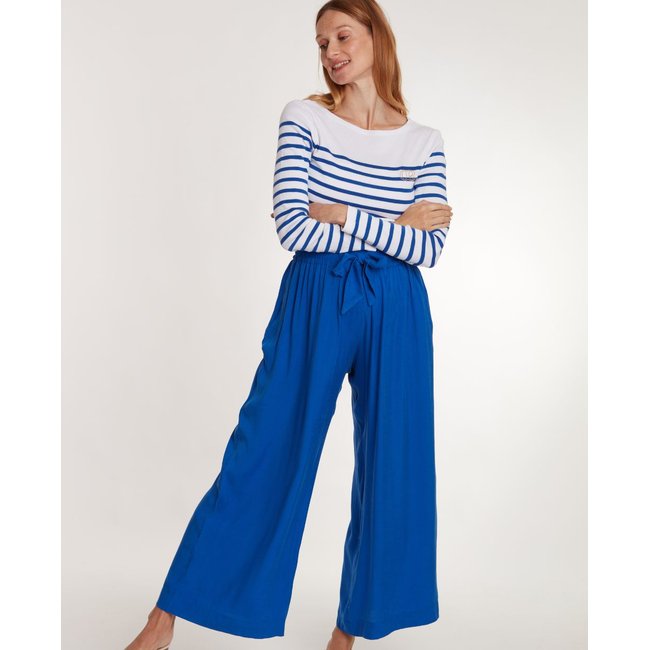 Pantalon de grossesse Sahel Bleu Electrique bleu <span itemprop=
