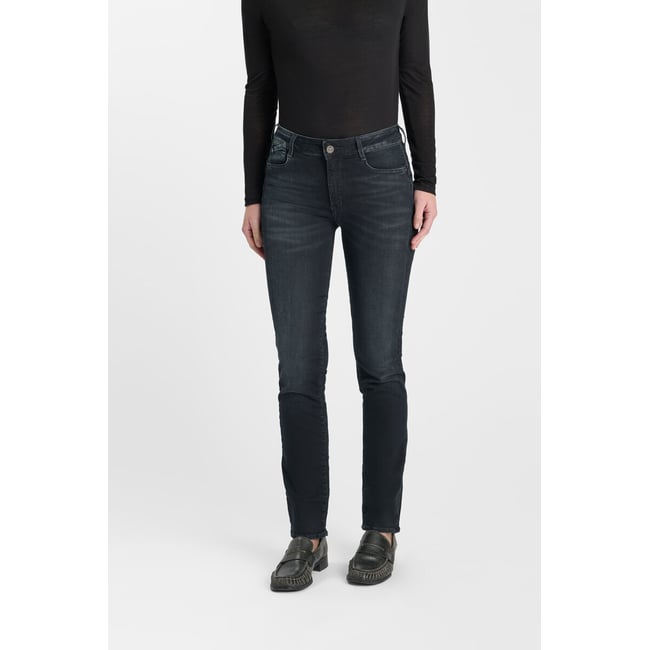 Jeans push-up droite taille haute PULP, longueur 34 blue / black <span itemprop=