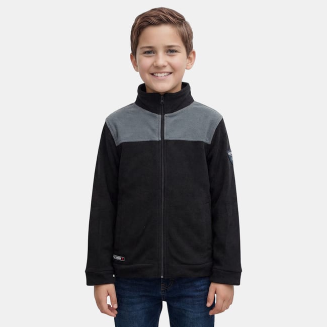 Veste polaire zippée col montant à empiècements, manches longues POLAIRE - LEE COOPER