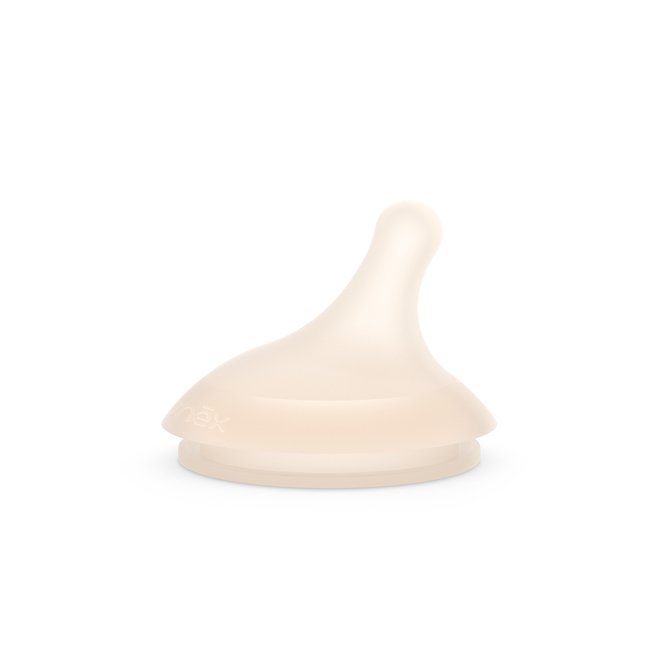 Lot de 2 tétines pour biberon anti-colique débit dense ZERO.ZERO beige <span itemprop=