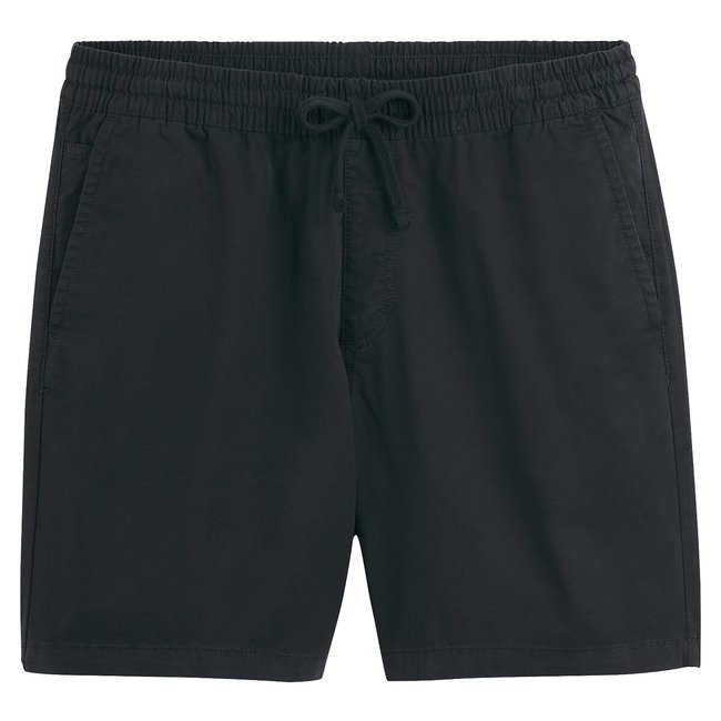 Short à taille élastique noir <span itemprop=