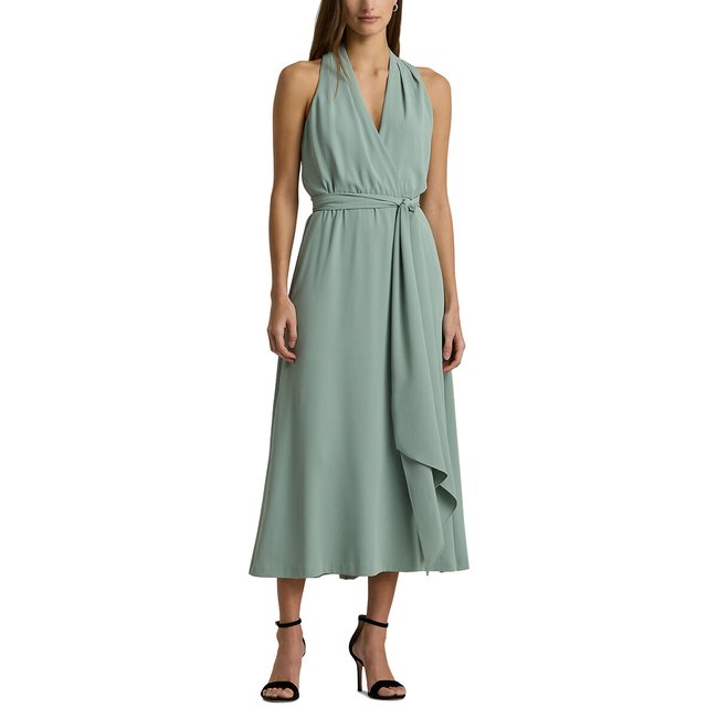Robe cocktail midi sans manches varsha vert d eau Lauren Ralph Lauren La Redoute