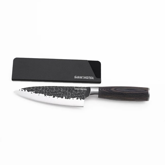 Couteau de chef 27,5cm - Rétro - Rétro noir <span itemprop=