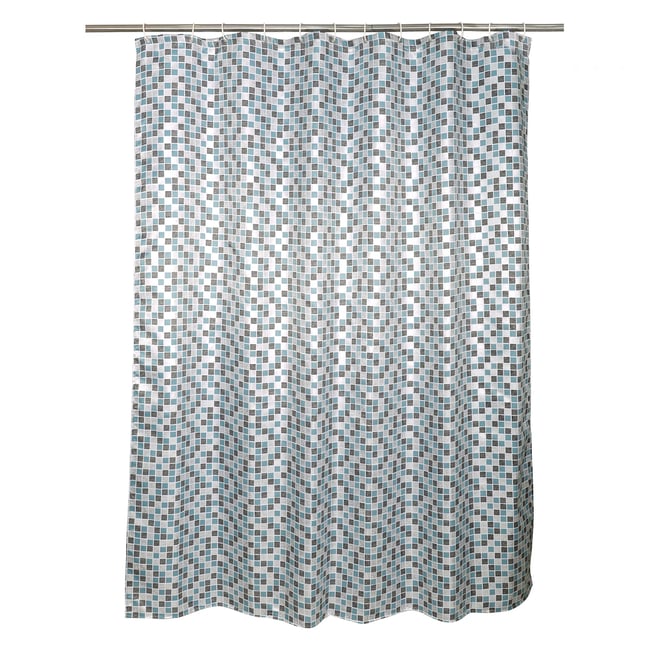 Rideau de douche en polyester, MOSAIC multicouleur <span itemprop=