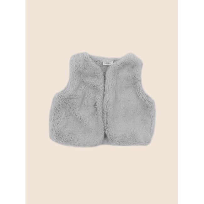 Gilet - Très bon état gris <span itemprop=