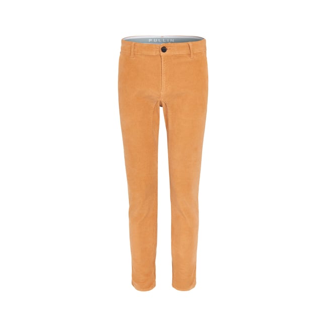 PANTALON CHINO VELOURS MEKA orange <span itemprop=