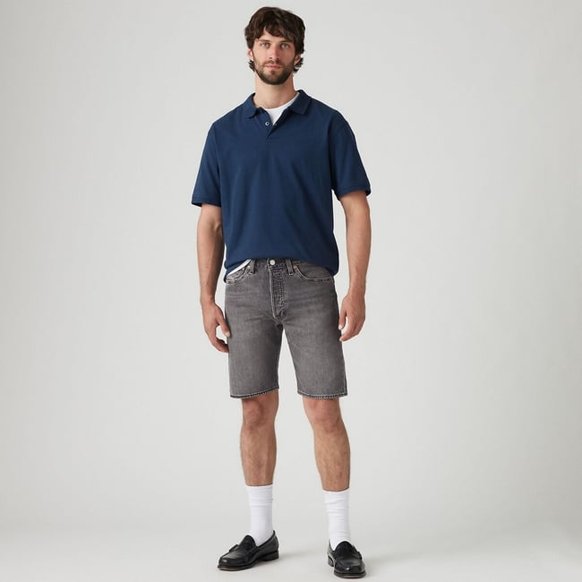Short en jean 501® noir <span itemprop=