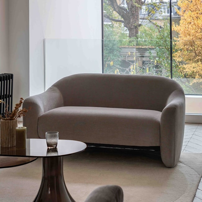Alora Velvet Chenille 2-Seater Sofa - ÉDITÉ