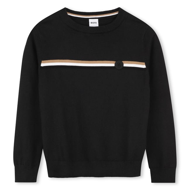 Pull tricot black <span itemprop=