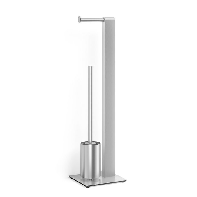 Conjunto piaçaba + porta rolo Atore, ZACK inox <span itemprop=