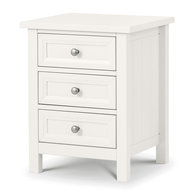 Portland Shaker Style 3 Drawer Bedside Table - SO'HOME