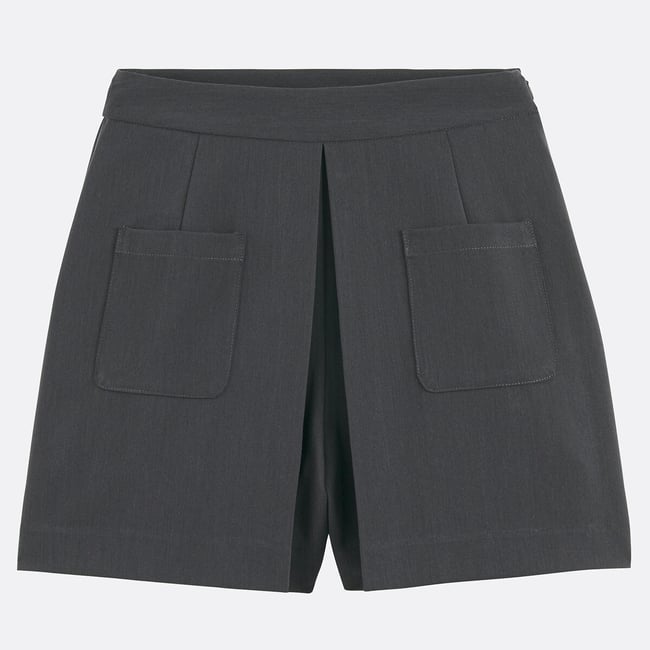 Short taille haute  gris anthracite <span itemprop=