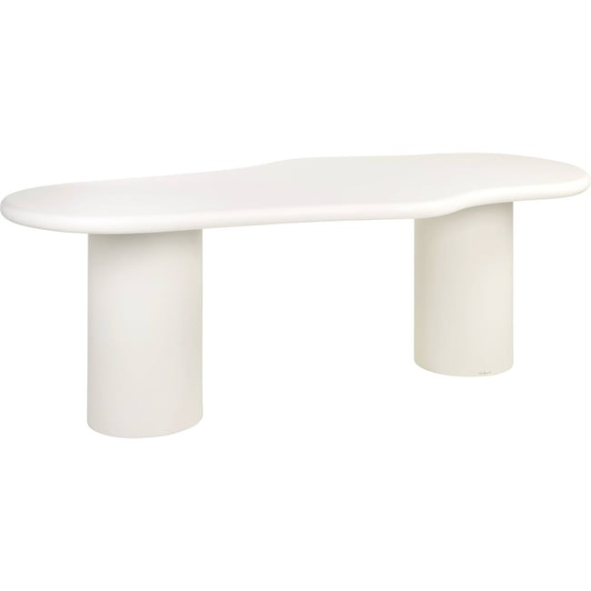 Table à manger sculpturale BLOOMSTONE Couleur blanc <span itemprop=