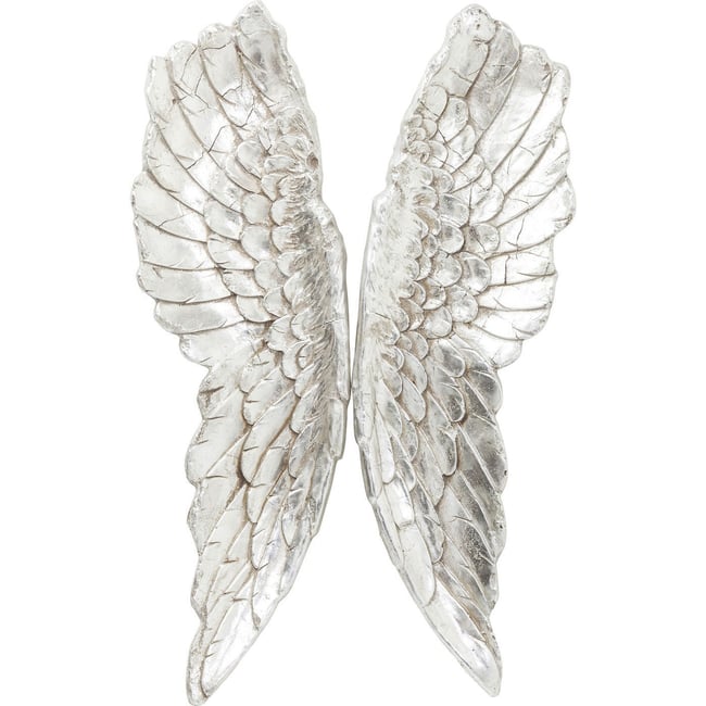Déco murale ailes Couleur argenté <span itemprop=