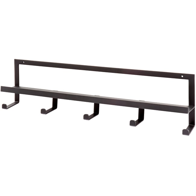 Porte-manteau mural en métal QUINN Couleur noir <span itemprop=