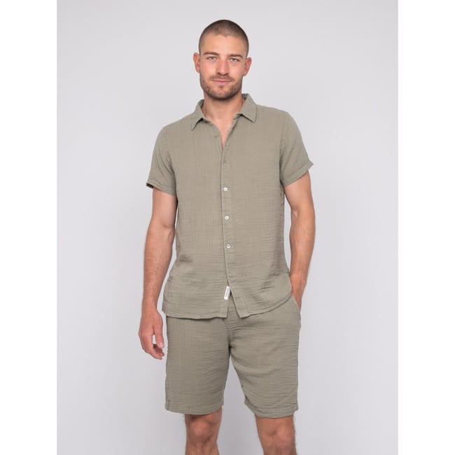 Chemise Manches Courtes Coton Doumaki - RITCHIE