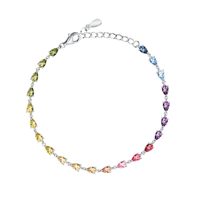 Bracelet en argent 925 AURORA multicolor <span itemprop=