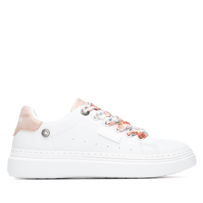 Baskets Plaine Décontractée Lacets corail <span itemprop=