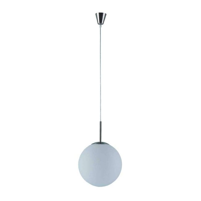 Suspension en verre moderne, Marike Couleur blanc, nickel satiné <span itemprop=