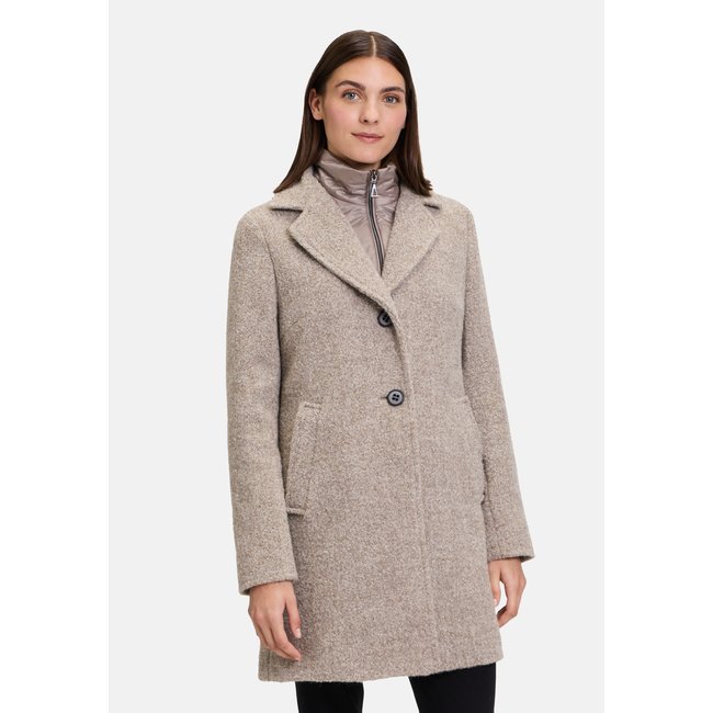 Manteau en laine avec partie veste sans manches amovible - GIL BRET