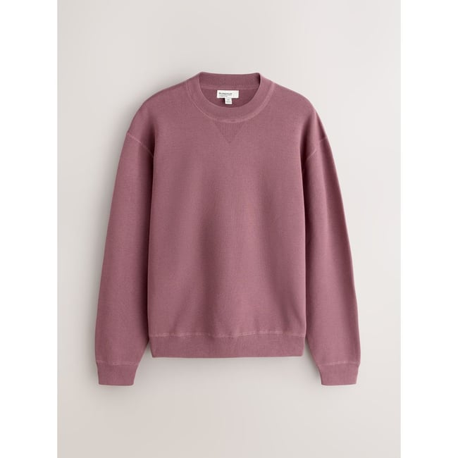Sweat décontracté en coton semi-épais rose damas <span itemprop=
